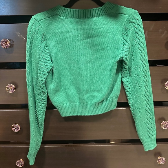 GREEN BASIC LONG SLEEVE JUMPER - Picture 6 of 8